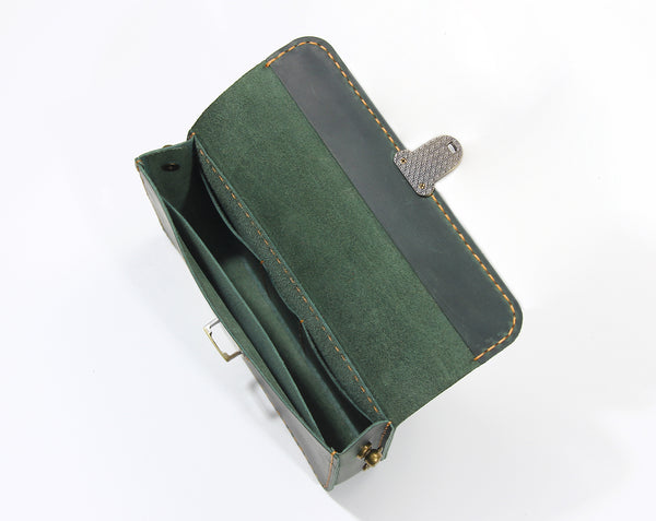 Genuine Leather Phone Wallet Bag – Small Crossbody Bag with Card Slots | Adjustable Strap, Compact Wristlet Clutch Purses for Travel & Daily Use