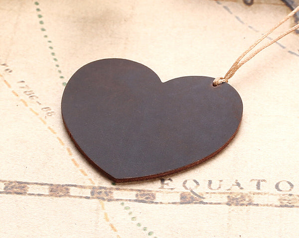 Heart Shape Leather Bookmarks