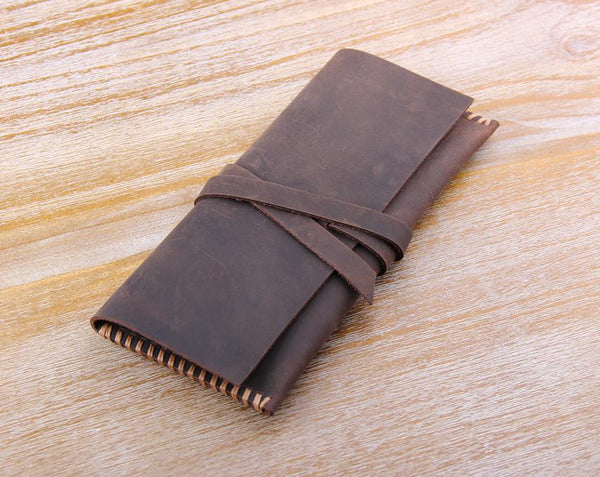 leather long wallet