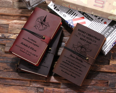 Custom Made  Refillable Leather Travel Notebook