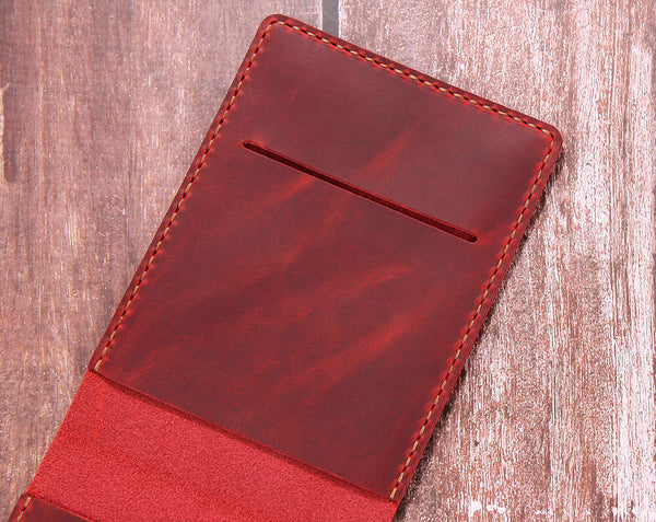 Personalized Real Genuine Leather notepad Cover for Rocketbook Everlast Mini Pocket Notebook