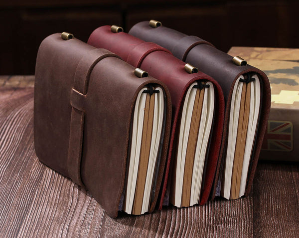 handmade leather notebook