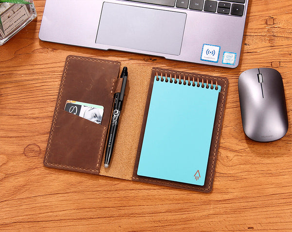Leather Cover for Rocketbook Everlast Mini Pocket Notebook 3.5