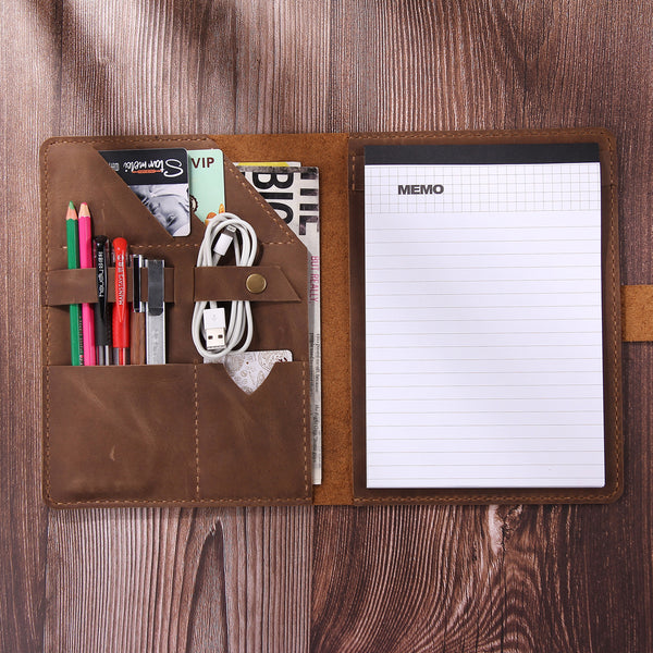 Personalized Leather A5 Portfolio