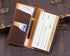 Handmade Genuine Leather Checkbook Cover for Men & Women