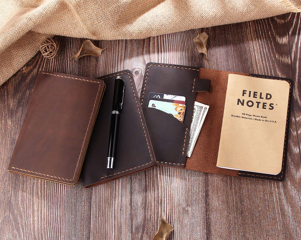 personalized leather field notes cover