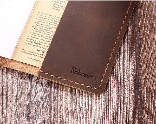 handmade leather field notes cover