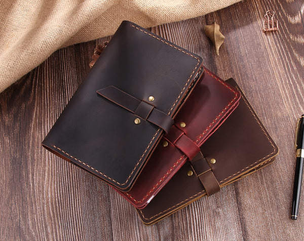 A6 Ring Binder Leather Journal Notebook