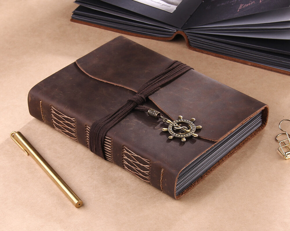 leather photo album