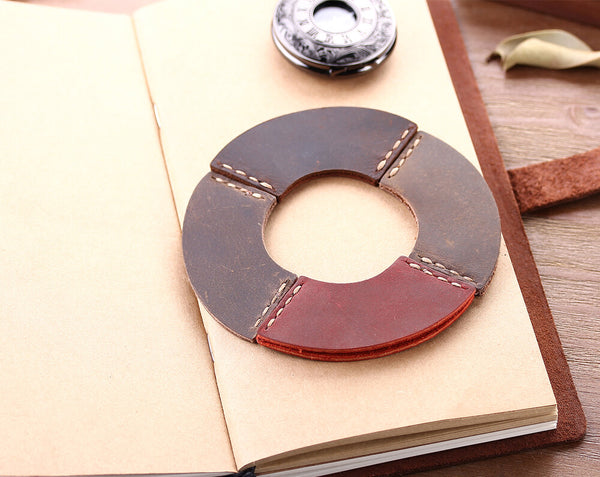 retro leather bookmark