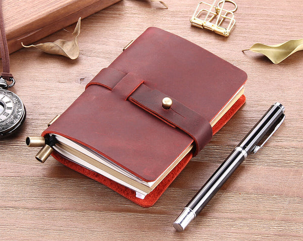 Engraved Leather Notebook