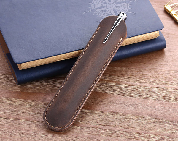 Leather pencil cases