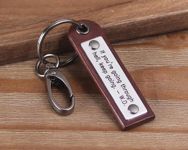 leather key ring
