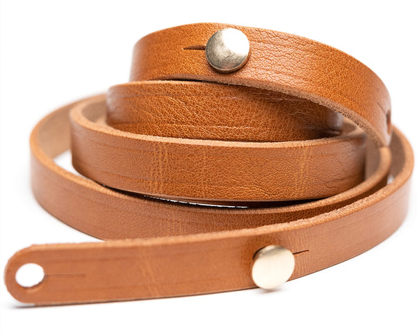 Robrasim Vegetable Tanned Leather shoulder belts, Handmade Shoulder Leahter Strap for Messenger, telescope, Camera and More
