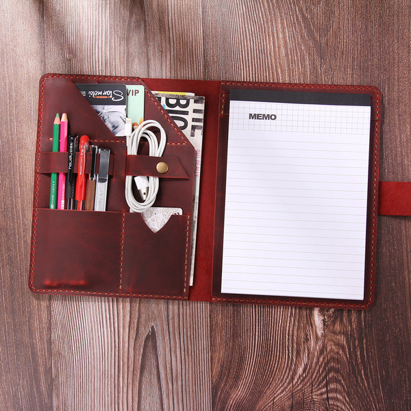 Personalized Leather A5 Portfolio