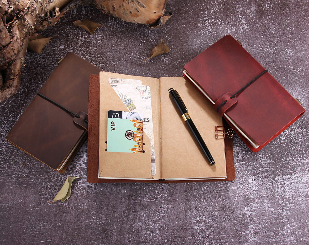 Leather Planner Agenda Notebook