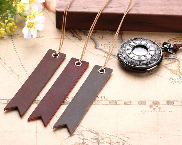 vintage retro strip leather bookmarks