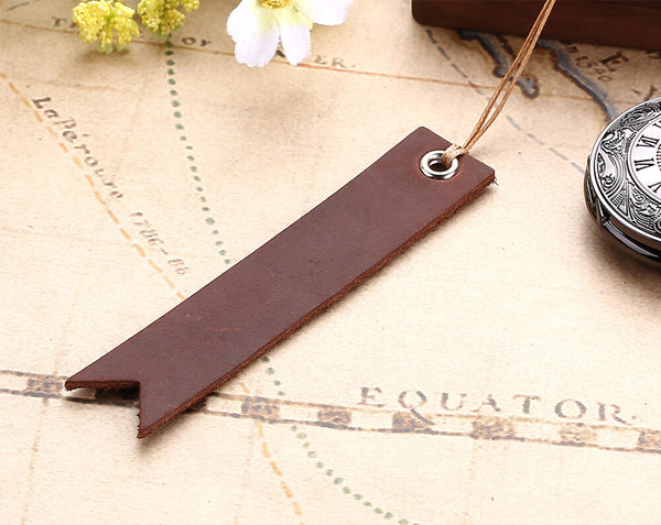 vintage retro strip leather bookmarks