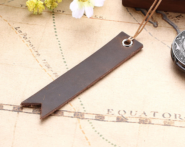 vintage retro strip leather bookmarks