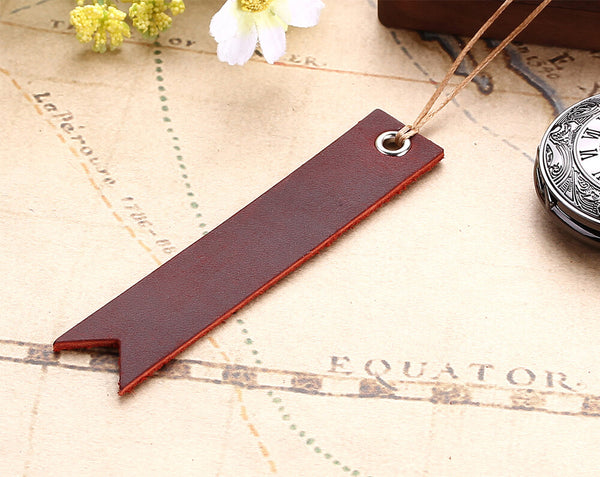 vintage retro strip leather bookmarks