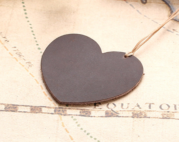 Heart Shape Leather Bookmarks