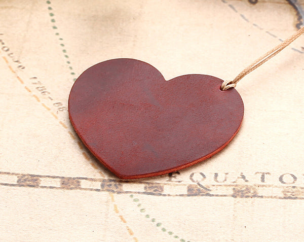 Heart Shape Leather Bookmarks