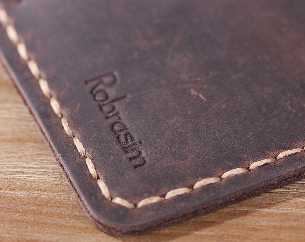 Minimalist Front Pocket Leather Card Wallet Wine Minimalist Front Pocket Leather Card Wallet Wine