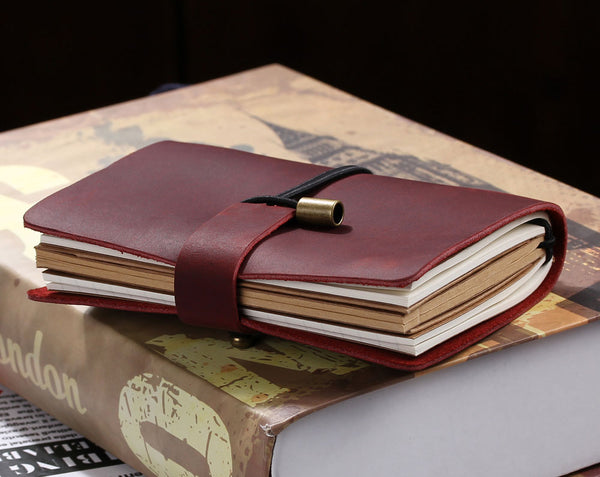 leather travel notebook