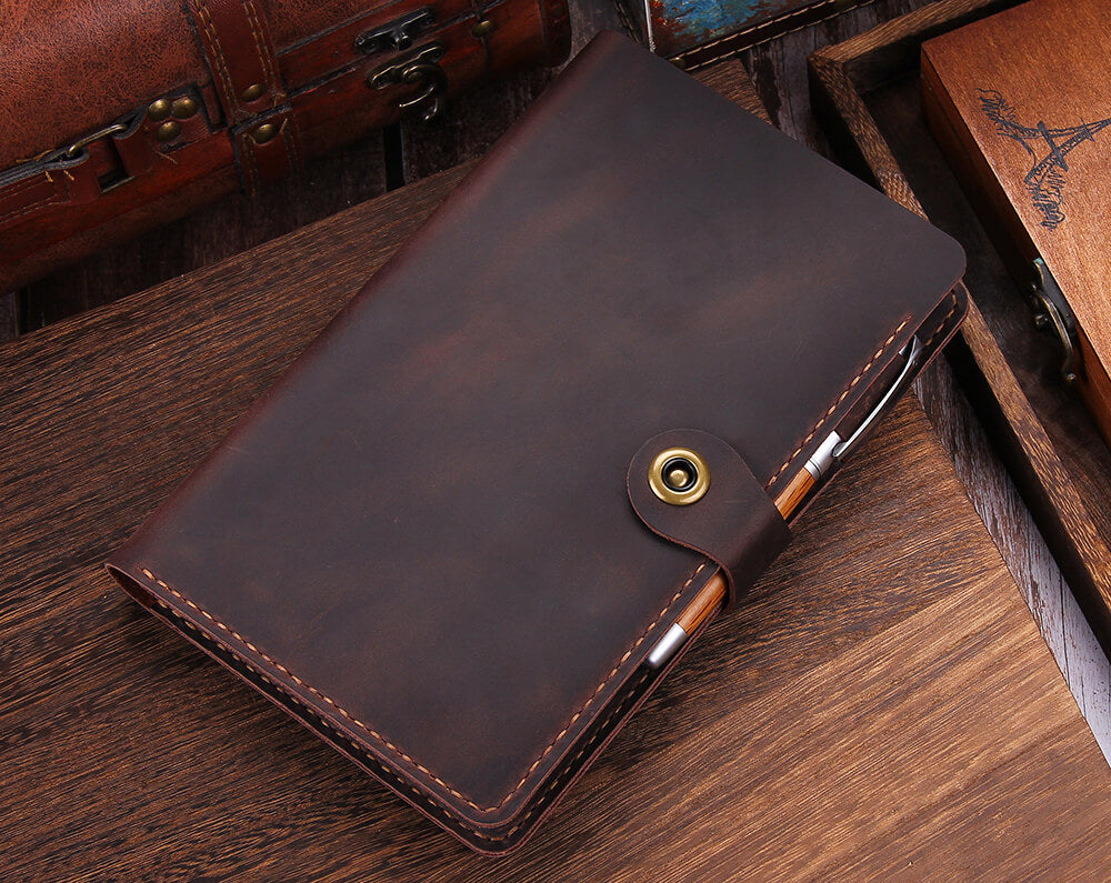 Robrasim Men's Handmade Bifold Leather Wallet