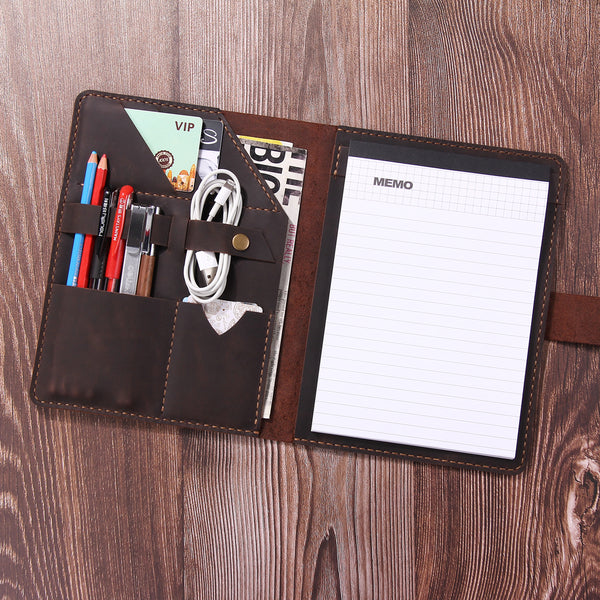Personalized Leather A5 Portfolio