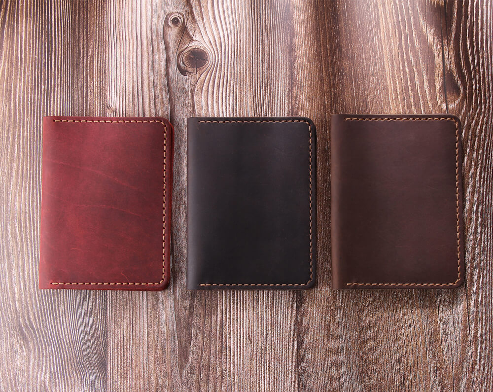 Robrasim Men's Handmade Bifold Leather Wallet