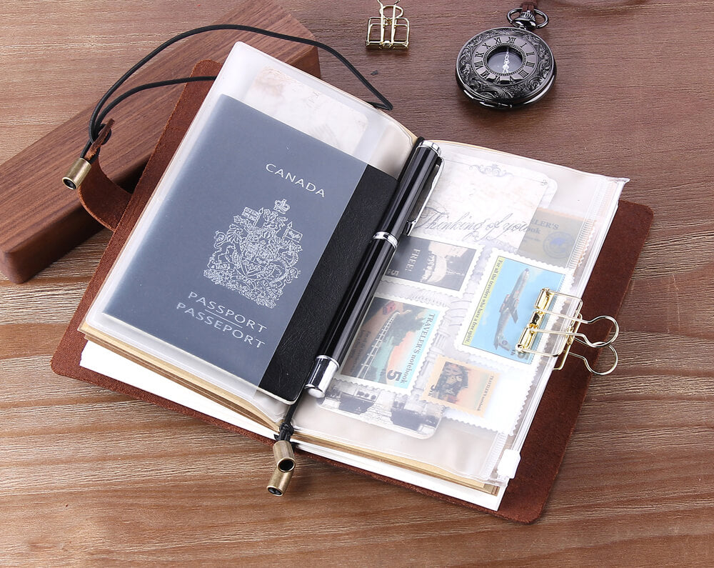 Robrasim Refillable Custom Leather Traveler's Notebooks