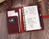 A6 Ring Binder Leather Journal Notebook 