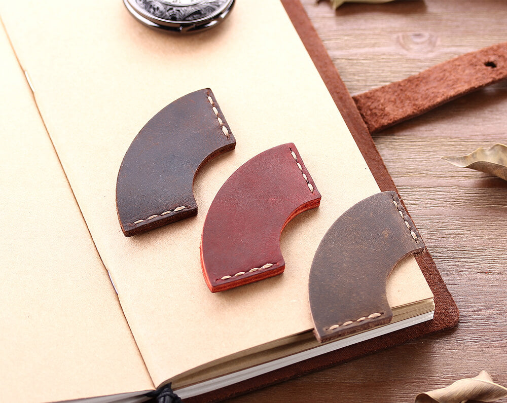 Genuine Leather Corner Page Bookmark | Robrasim