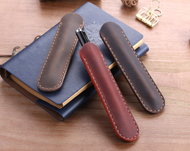 RvceShops Revival, Brown Hermes Leather Pen Case