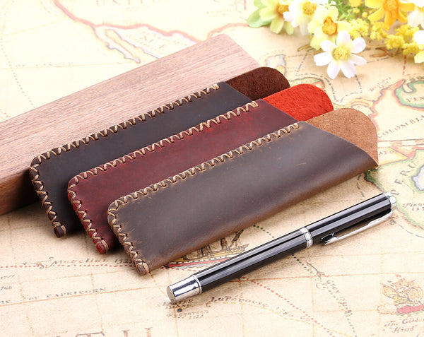 Genuine Leather Pencil Pouch, Leather Pencil Case - Raiz – Ibera Leather -  Handcrafted full grain leather products