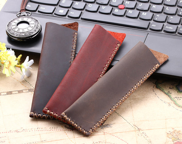 Hand-made leather pen bags