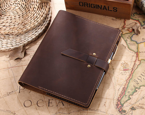 Ring Binder A5 Leather Travel Notebook