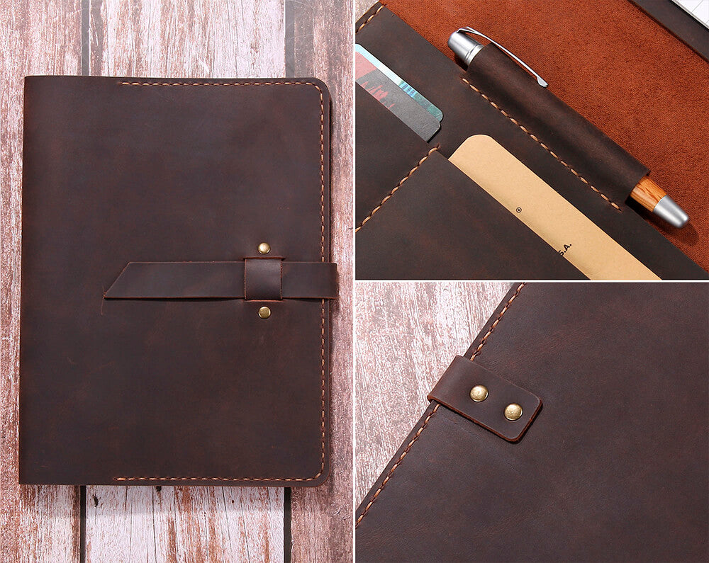 Personalized A5 Leather Legal Pad Padfolio Portfolio
