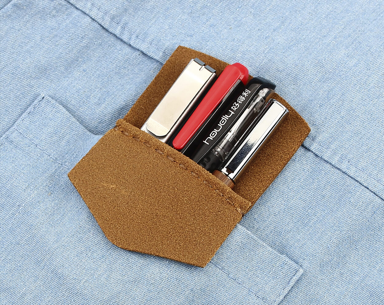 Personalzed Handmade Leather Pocket Protector | Robrasim