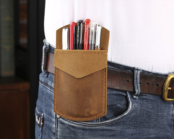 Personalzied Leather Pocket Protector
