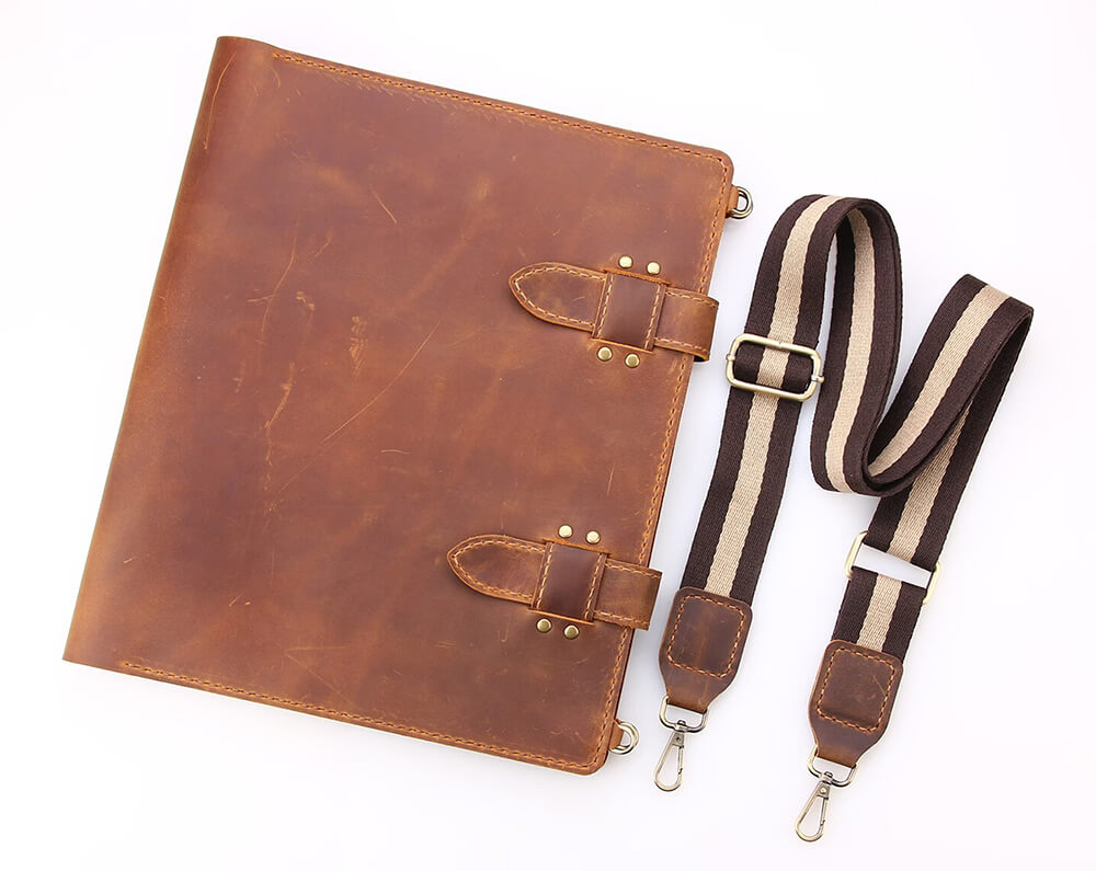 Handmade Leather Sketchbook Cover, Traveler's Leather Artist