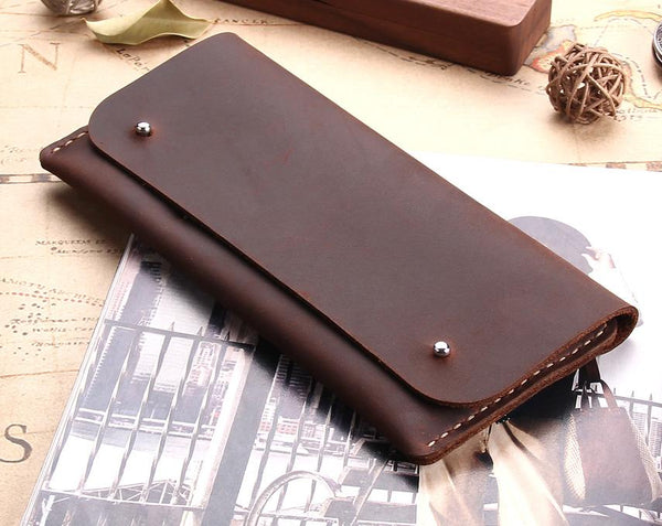handmade antique genuine leather multi functional wallet
