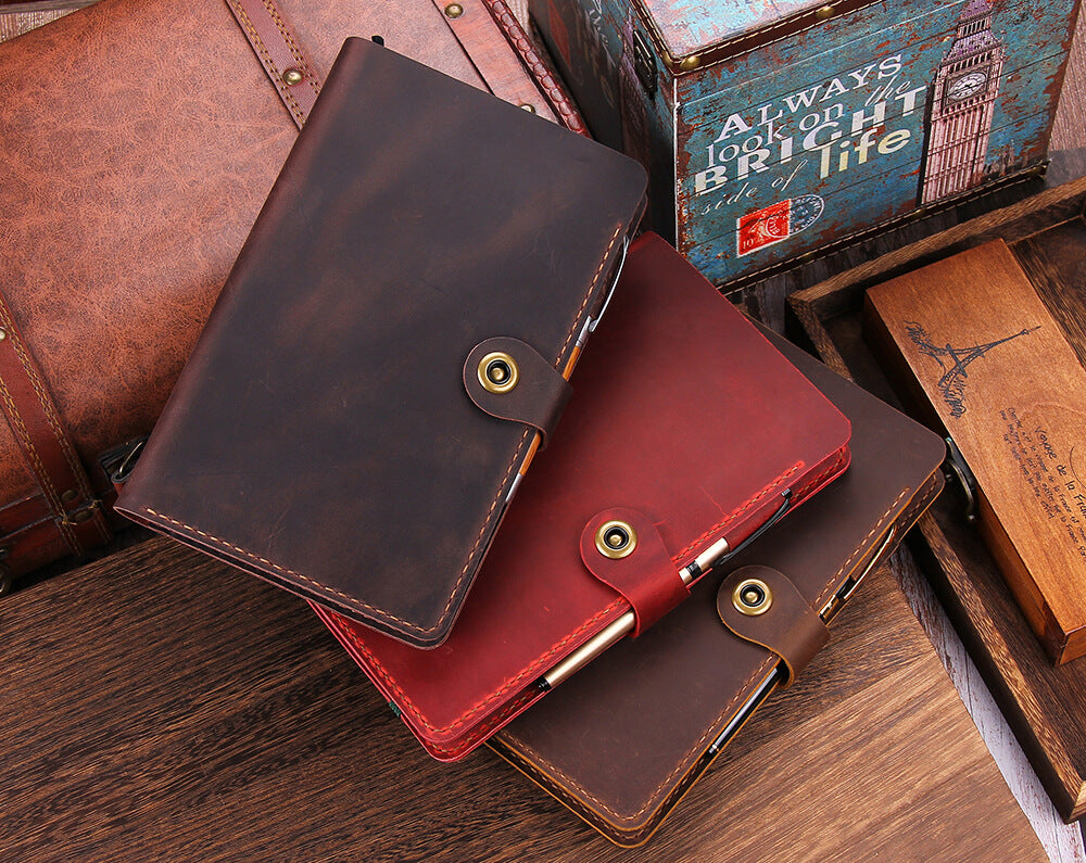 Robrasim Men's Handmade Bifold Leather Wallet