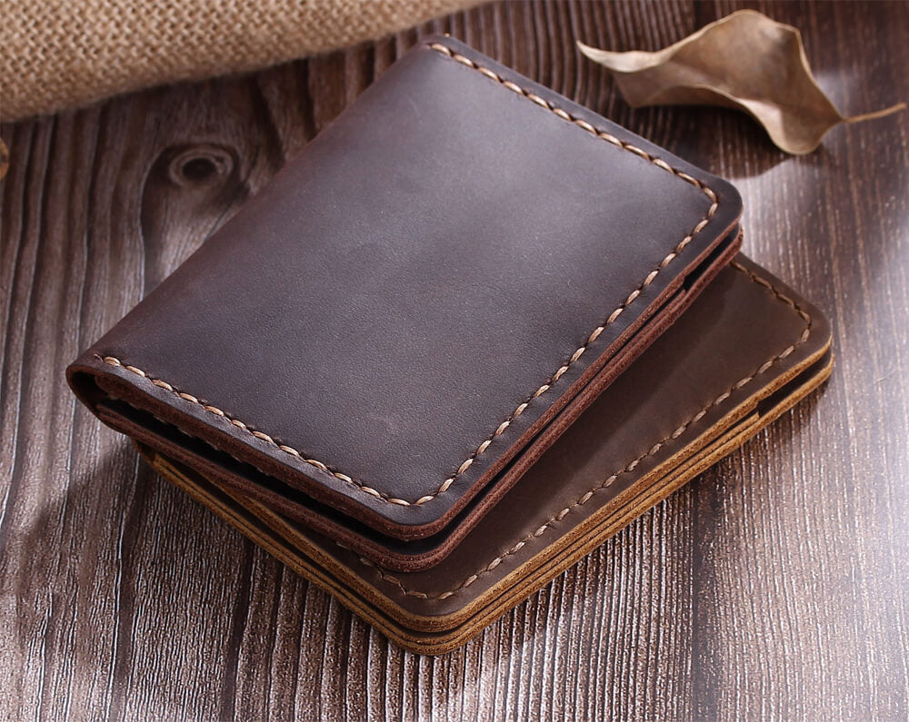 Handmade Bifold Men's Leather Wallet - Robrasim